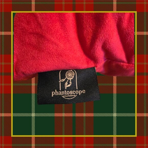 Phantoscope Pillow Cover Polar Bear With Gift Santa Hat Red White Needle Punch - Picture 4 of 6